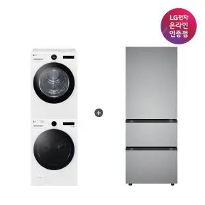 LG 트롬 세탁기건조기 세트 + LG 디오스 오브제컬렉션 김치톡톡 (FX23WA-20WQ + Z330MPSF11)