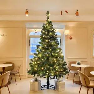 150cm 풍성한 스카치 트리 + 100구 LED 웜색전구포함