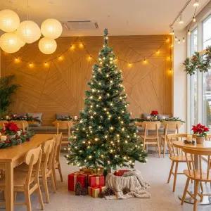 150cm 풍성한 스카치 트리 + LED전구세트(200구 웜색)