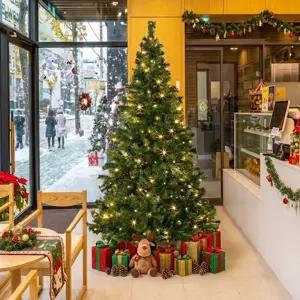 180cm 풍성한 스카치 트리 + 100구 LED 웜색전구포함