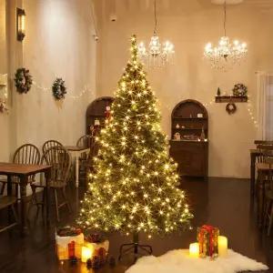 180cm 풍성한 스카치 트리 + LED전구 세트 300구 웜색