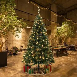 210cm 풍성한 스카치 트리 + LED전구 세트 300구 웜색