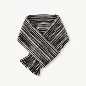 [에스티코] 멀티 스트라이프 니트 머플러 (그레이)