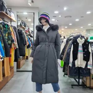 베네통/애플아울렛/폭스퍼 벨티드 구스 다운 패딩/BAPDA8561