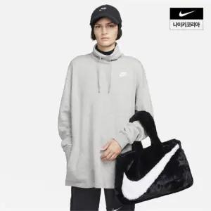 나이키 NSW 인조 퍼 토트백10L FB3050-010 [백화점 매장판]