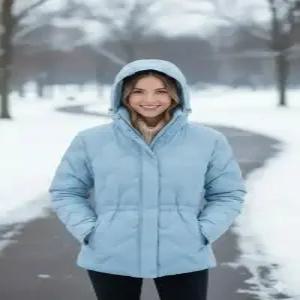 코오롱스포츠 kolonsport 여성 솟솟 중기장 경량 다운 TVJDW25922LBL