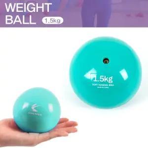 펌프 주입 웨이트볼 1.5KG 민트 피트니-스 아령볼 웨이트공 운동 운동볼 PVC PVC볼