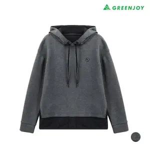 [아웃도어스/그린조이]여성 밑단 배색 후드 티셔츠_GF23KL65W