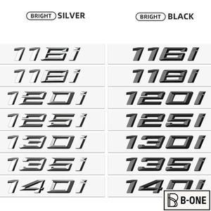 3D ABS 검은 자동차 트렁크 편지 BMW 116i 120i 로고 엠블럼 스티커 F20 E87 F21 액세서리