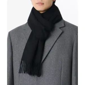 무신사 스탠다드 넥워머 머플러 목도리 메리노 울 100 30cm [블랙]