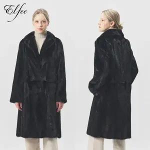 [NS홈쇼핑]진도엘페 풀스킨 휘메일 밍크 롱코트 블랙(EC13)[35620509]