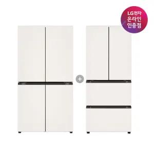 LG 디오스 오브제컬렉션 매직스페이스 냉장고 + LG 디오스 김치톡톡 (T875MEE111 + Z408MEEF23)