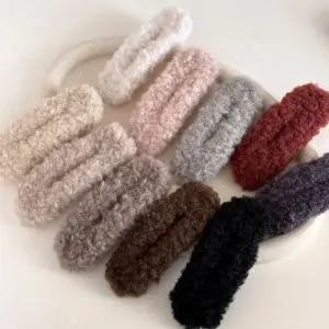 [골드스마일](쓰러담아) 뽀글이 털 머리핀 앞머리 옆머리 고정 헤어 큰핀 밍크핀