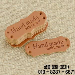50개 41x16mm 인조 가죽 수제 태그   의류/가방 뜨개질 PU 라벨