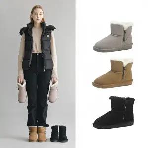 올리 소가죽 양모 앵클부츠 3cm(OL-U03)