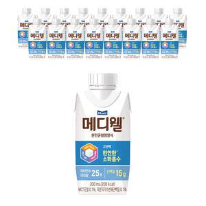 메디웰 완전균형영양식 고단백 200ml, 18입, 1개