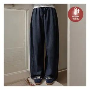 저스트원 커버절개 융기모 스트링 밴딩데님숏기본롱 114485