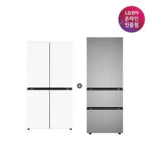 LG 디오스 오브제컬렉션 매직스페이스 냉장고 + LG 디오스 김치톡톡 (T875MHH111 + Z330MPSF11)