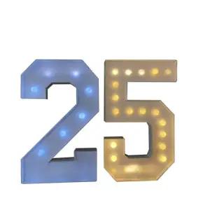 파티 대형 숫자 조명 디스플레이 야외 인테리어 KT 보드 1 쿨화이트 0.8m