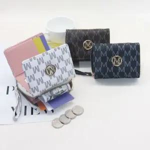 대용량 여성 데일리 M로고 고급 반지갑 지퍼형 지갑