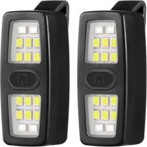 렘보포 소형 충전식 EDC 손전등 2팩 러너를 위한 러닝 라이트 선물 클립 밤에 반려견 산책을 안전 자전거