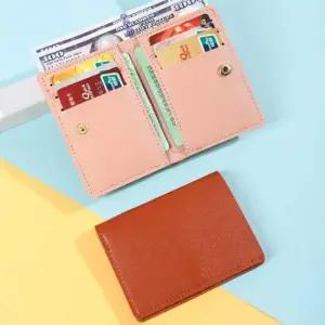 남여 공용 깔끔하고 간편하며 실용적인 똑딱이 반지갑