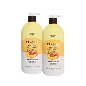해피바스 클래식 바디로션 촉촉한 애플 바나나 900g x2개