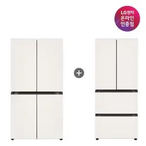 LG 디오스 오브제컬렉션 매직스페이스 냉장고 + LG 디오스 김치톡톡 (T875MEE111 + Z408MEEF23)