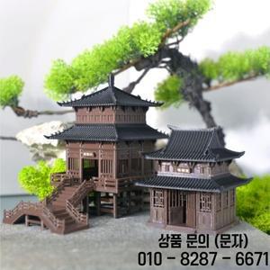 레트로 건축 파빌리온 장식 타워 고대 3D 인쇄 마이크로 조경 분재 중국 ZF31