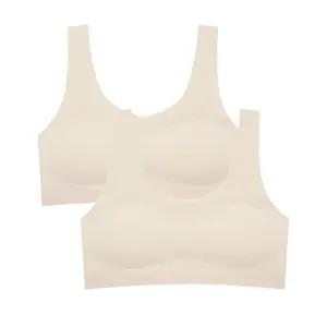 수아팜 주니어 1단계 쉘론 컴포트 프리컷 브라 2매_라이트스킨