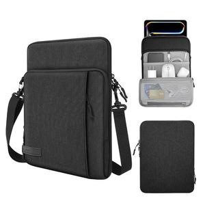 포켓이 있는 MoKo 12.9인치 태블릿 슬리브 가방 휴대용 케이스, 13인치 신형 iPad Pro M4 & Air M2 2024, iPad Pro 12.9 M2 & M1, Sur