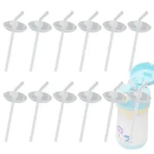 푸고 빨대컵 호환 빨대리필 12P+세척솔3P