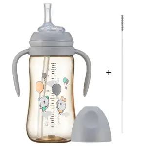 순수아 PPSU 역류방지 빨대컵 300ml+빨대솔