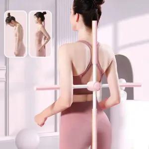 요가봉 스트레칭 스틱 막대 기구 십자 스트레칭봉 등스트레칭