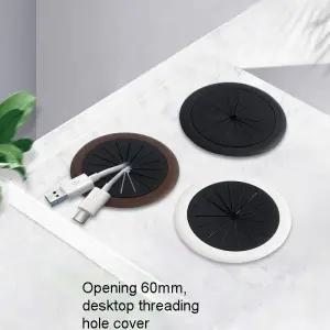 홀캡 케이블 책상 테이블 가구 구멍 커버 와이어 통와이어 2인치 고무