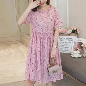 JS.2838 플로라자수원피스 빅사이즈 여성의류 임부복