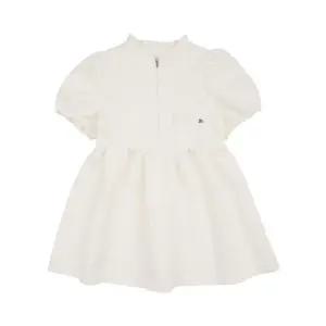 [갤러리아] BX66OP01IV 아이보리 퀼팅 반소매 반 오픈 원피스