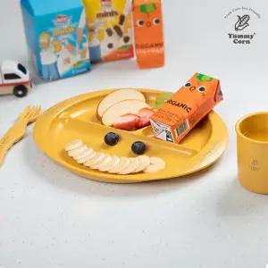 [비밀특가] 옥수수로 만든 유아식기 야미콘 삼절접시