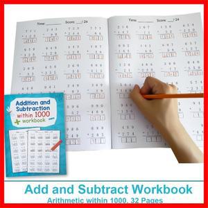 초등학교 산수 연습을 위한 수학 워크북 1-4학년 1000 이내의 덧셈과 뺄셈 - 필수 기술