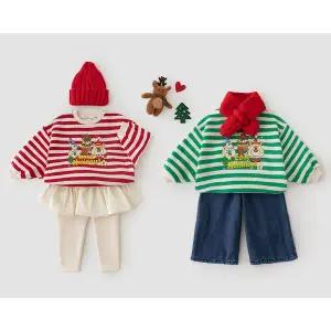 [베베르망] (아동)홀리데이단가라맨투맨[티셔츠BFKW779A]