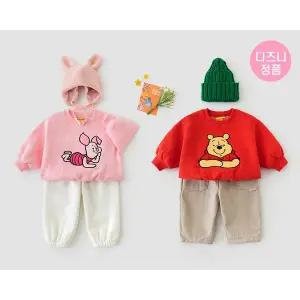 [베베르망] (아동)푸우랑놀자맨투맨(디즈니정품)[티셔츠BFKZ599C]