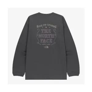 [노스페이스]NT7TR51J 화이트라벨 빈티지 긴팔 라운드티 DARK GRAY 255962