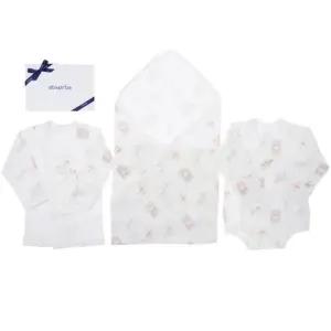 [갤러리아] (압소바말띠출산신생아배내옷)로빈뱀부배냇슈트+저고리+속싸개세트(A2C-13S)