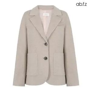 Ab.f.z [ab.f.z] 핸드메이드 울 블렌드 빅포켓 테일러드 자켓 (AFX4HJ04A) 356116