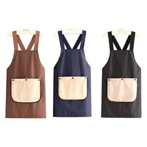 주방 (별별창고) 앞치마 롱앞치마 스트라이프 타올 카페 수건 업소용