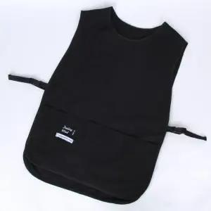 조끼형 블랙 짧은 앞치마