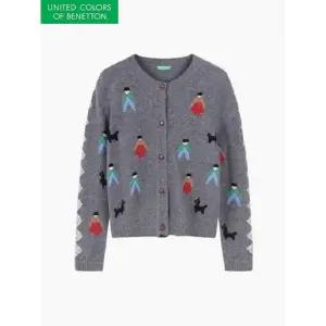 [하프클럽/베네통]사람 인타샤 니트 가디건_BAKCA4561