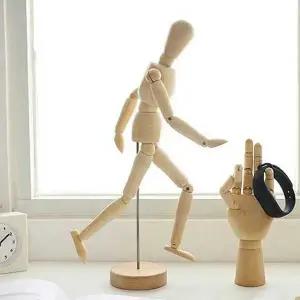 고품질 스케치 데생 용 나무 목각 원목 구체 관절 인형 모형 (WFFWNH1)