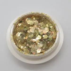 P1 네일아트재료 스팽글 네일글리터 골드아이 (WC5B08A)