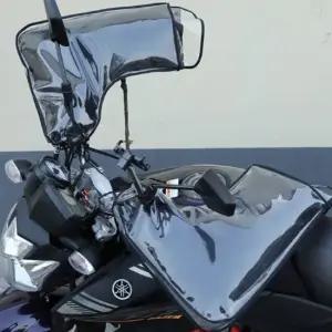 오토바이야광토시와 방수 투명커버세트 방한 핸들 워머 바이크